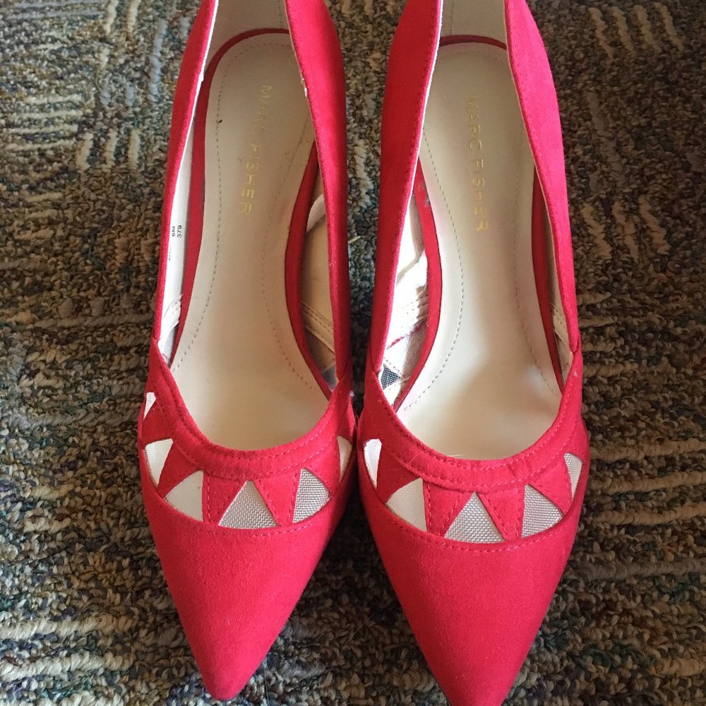 Red Marc Fisher Pumps